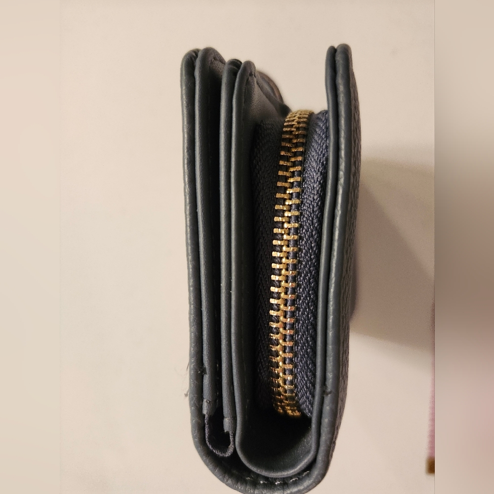 Nanette Lepore NWOT Zip Back Orginizer Wallet Dark Gray - Picture 5 of 9